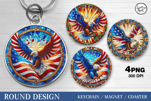 Download 4th of July Coaster/keychain/magnets PNG - Premium Resources