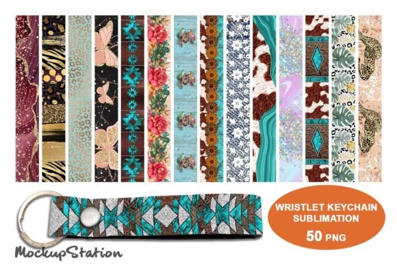 Download Wristlet Keychain Sublimation Designs - Keychain Collection